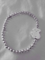 Pulsera plata oso